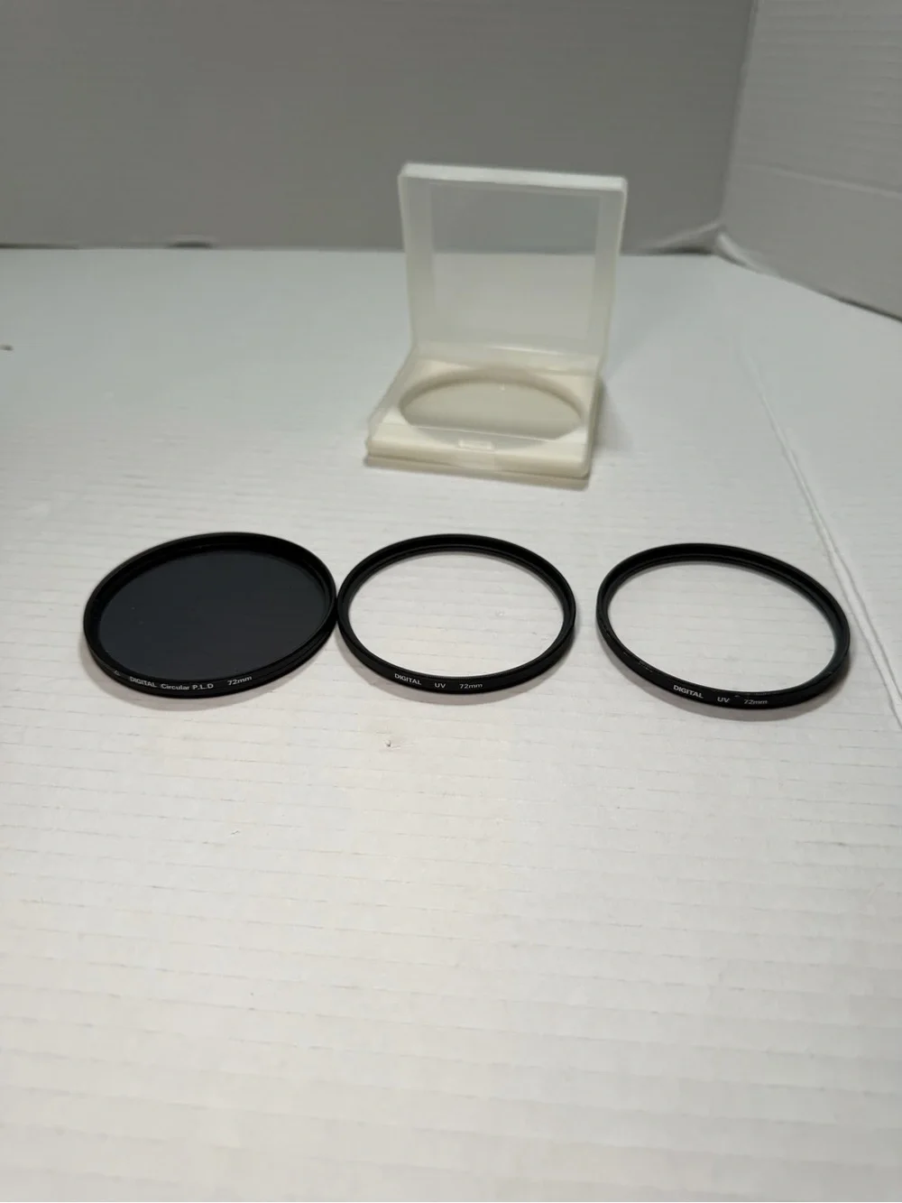 Quantaray Digital UV 72mm,Digital Circular P.L.D 72 mm Lot Of 3 Filter